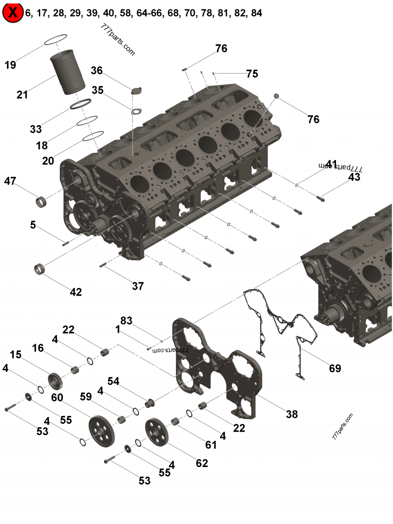 【専用】c9810379様 3177638 Cylinder block - Cummins spare part | 777parts.com