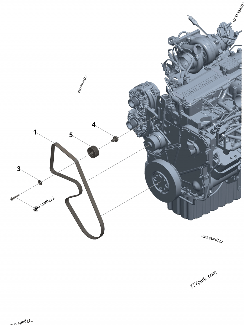 3289558 V ribbed belt Cummins spare part