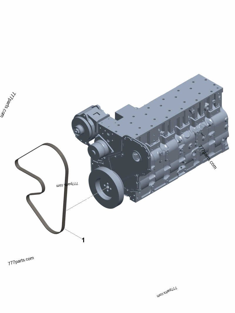 3289952 V ribbed belt - Cummins spare part | 777parts.com