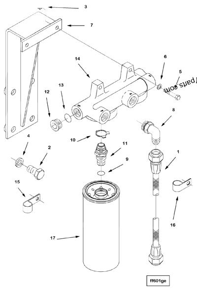 3313306 Fuel filter element - Cummins spare part | 777parts.com