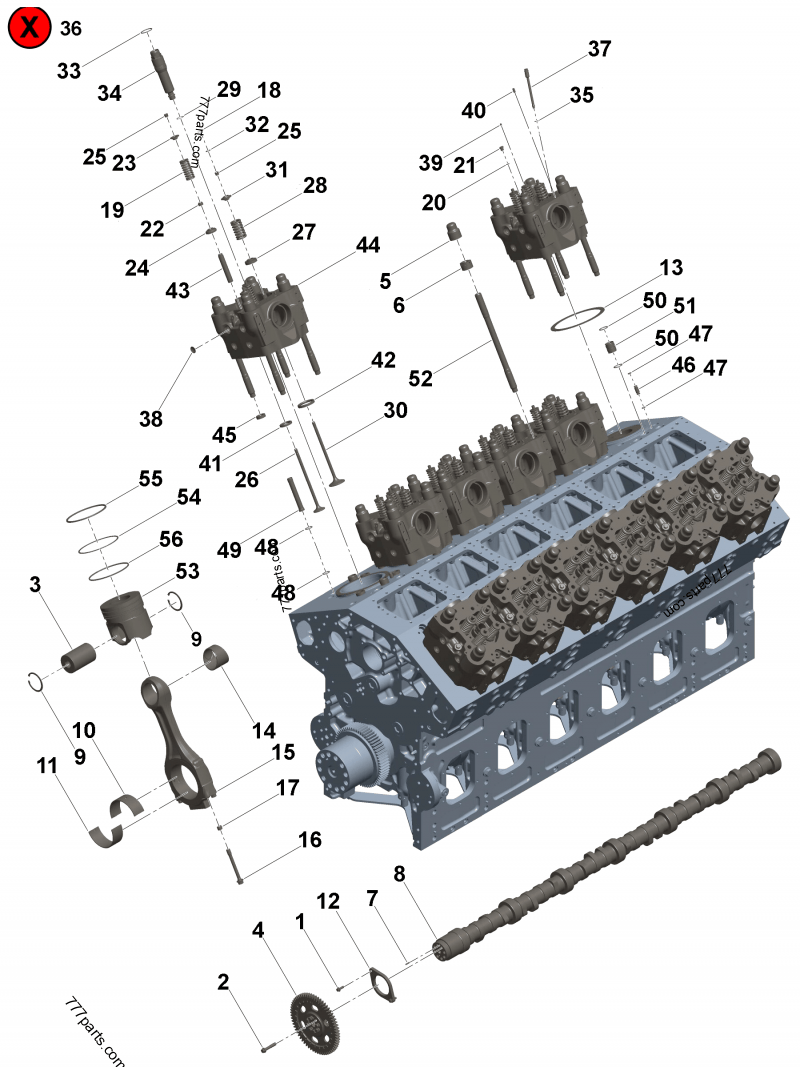 3328464 Rectangular ring seal - Cummins spare part