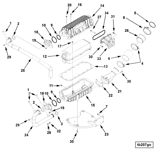 3349411 Aftercooler housing gasket - Cummins spare part | 777parts.com