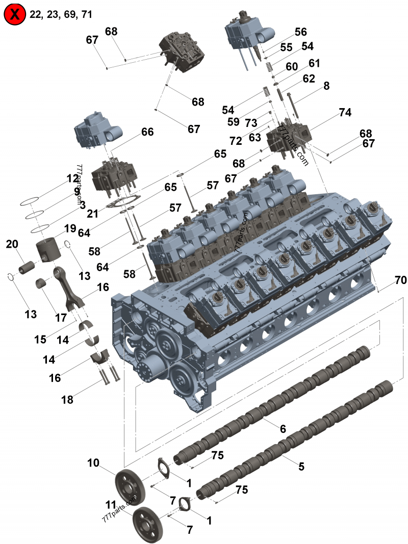 Performance Parts - Engines Cummins QSK60 CM2250 K112
