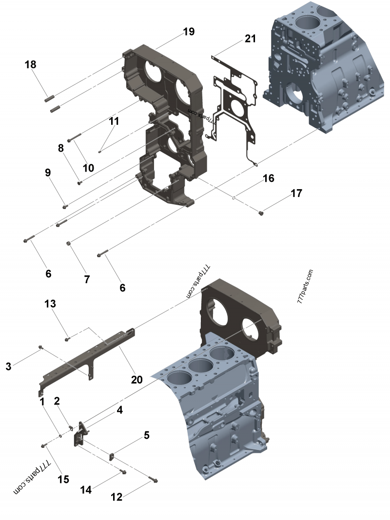 3412921 Hexagon flange head cap screw Cummins spare part