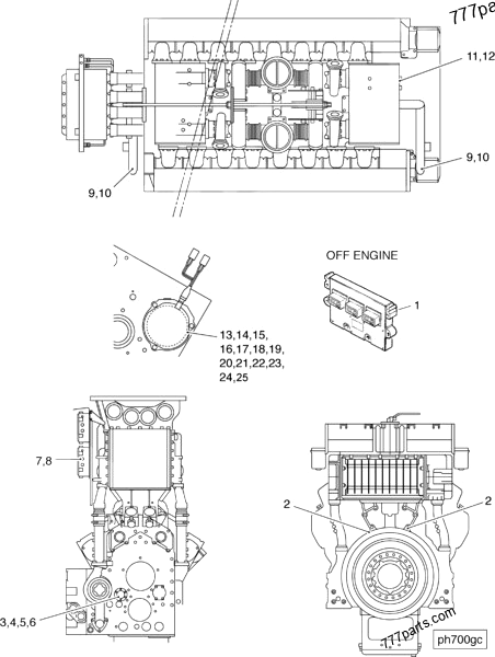 3429330 Assembly housing camshaft sensor - Cummins spare