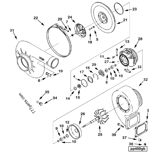 3524735 Turbine housing - Cummins spare part | 777parts.com