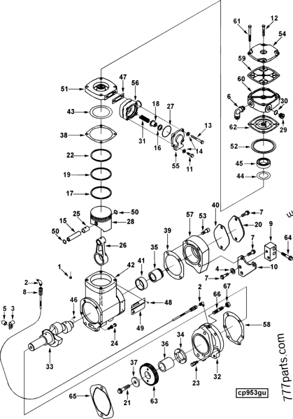 Emiページ 3558602 Compressor crankcase - Cummins spare part | 777parts.com