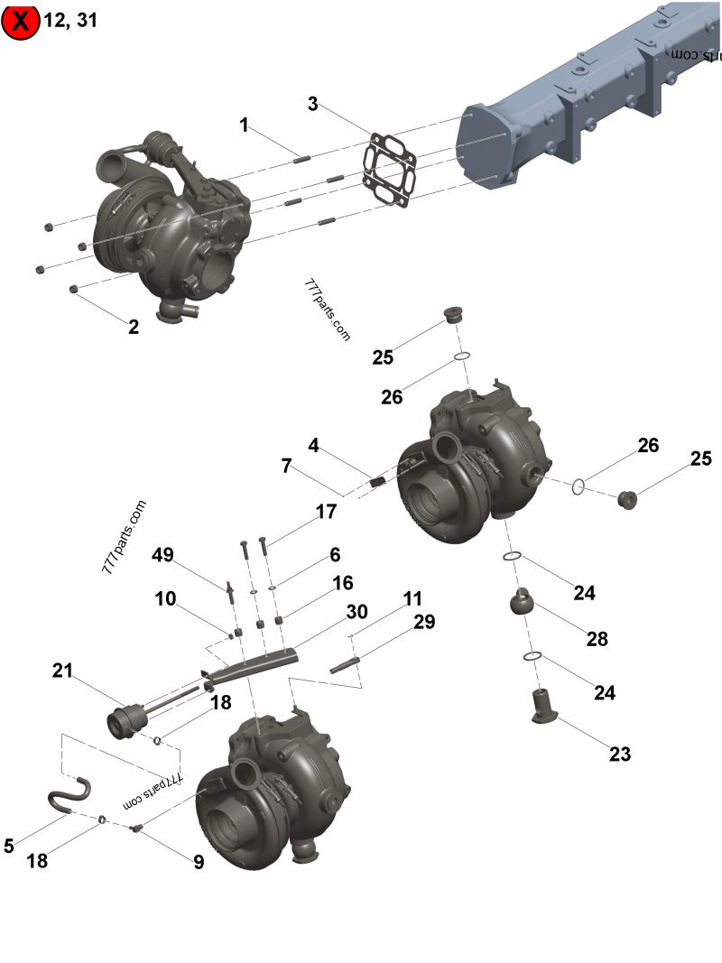 3595740 Sealing washer - Cummins spare part | 777parts.com
