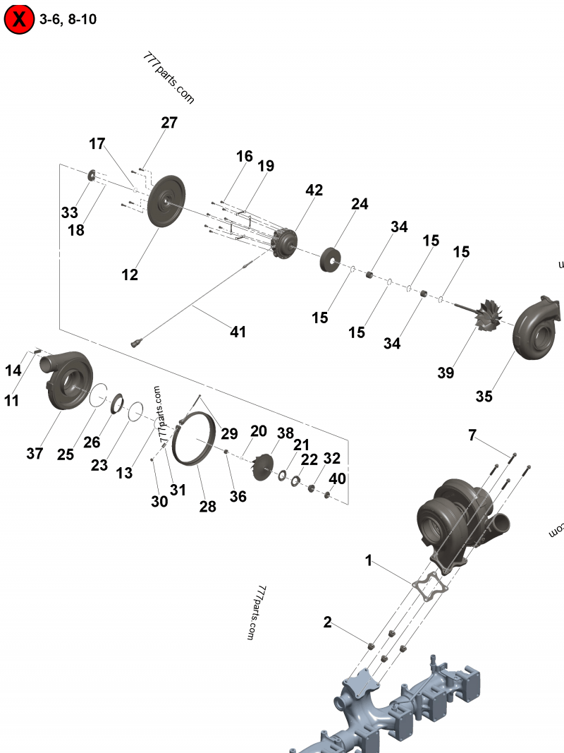 人気ランキング1位～（売れ筋商品） 3599252 777parts.com | part spare Cummins - housing Turbine ミュージック