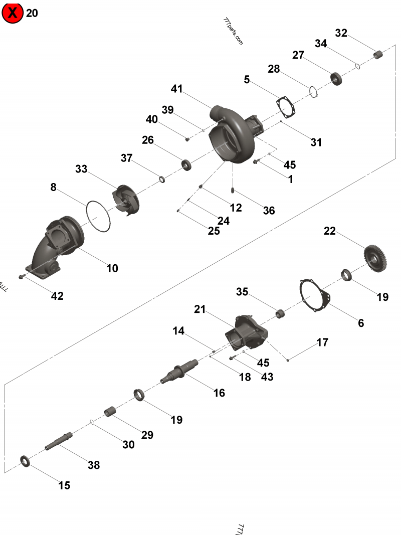 3627723 Shaft retainer - Cummins spare part | 777parts.com