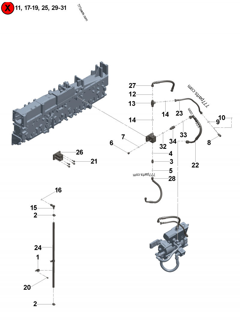 3647602 Plain hose coupling - Cummins spare part | 777parts.com 
