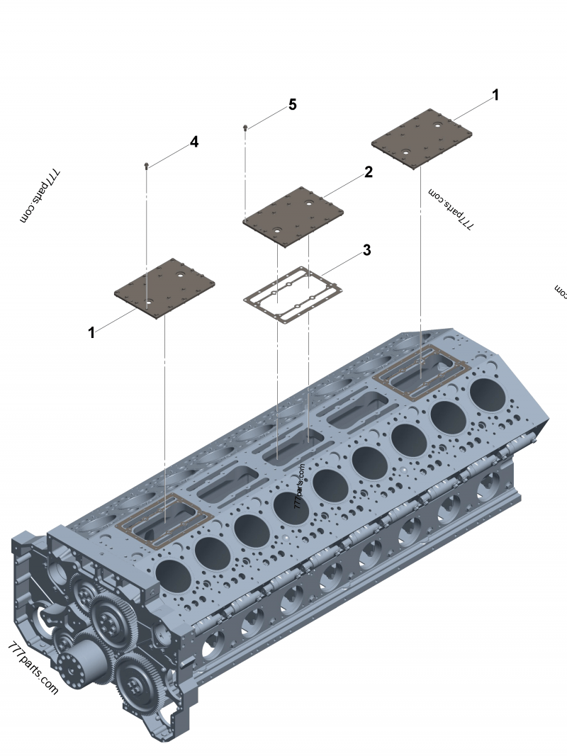 3649838 Water header cover gasket - Cummins spare part | 777parts.com