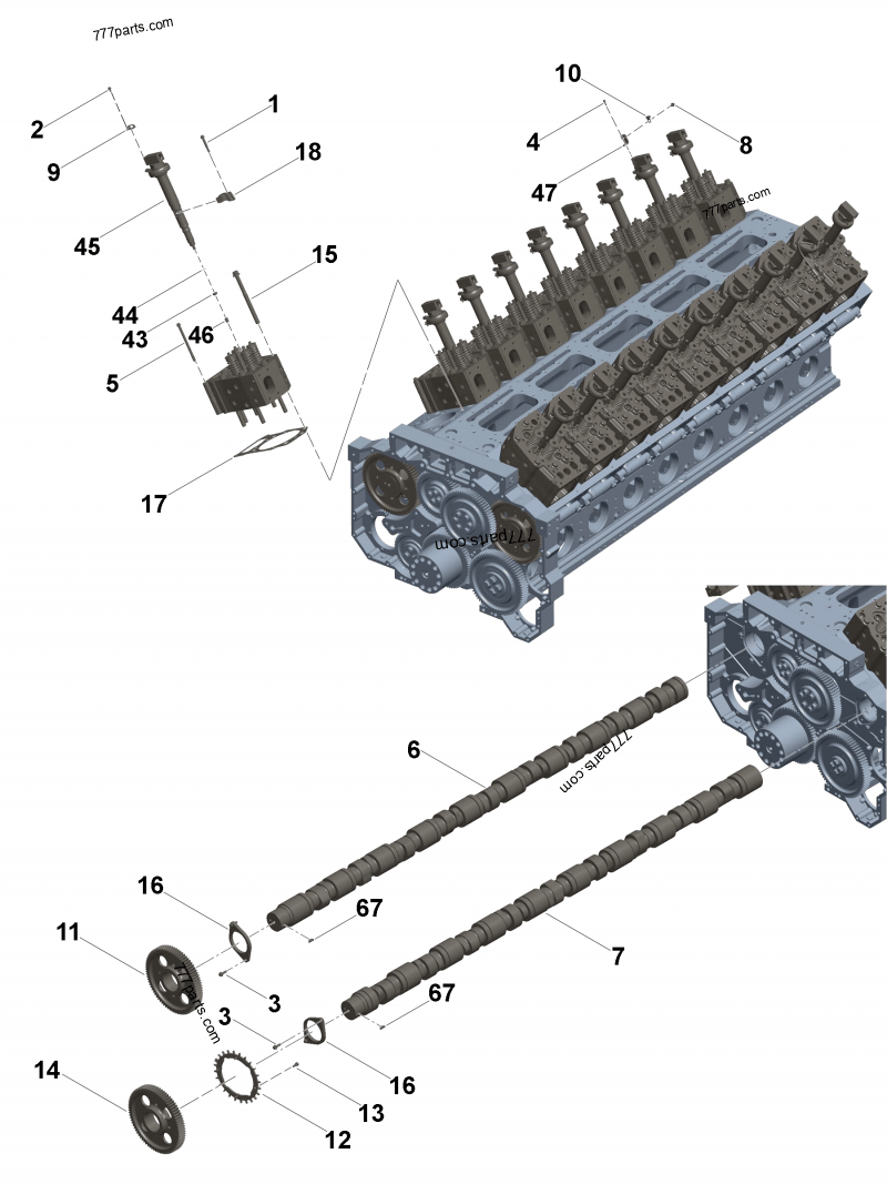 パーツ kj Cummins Original Qsk60 Qsk45 Qsk78 K117 K60 Diesel Engine
