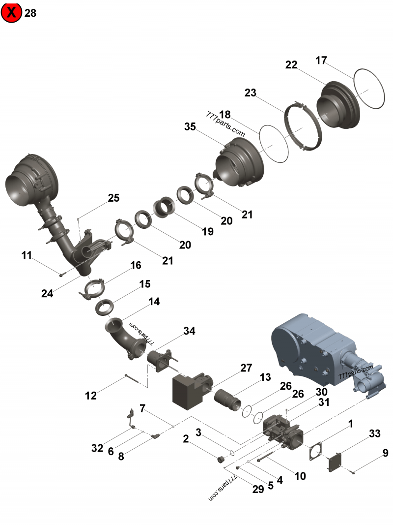 3678846 O ring seal - Cummins spare part | 777parts.com