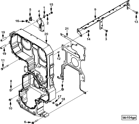 3680882 Captive washer cap screw - Cummins spare part