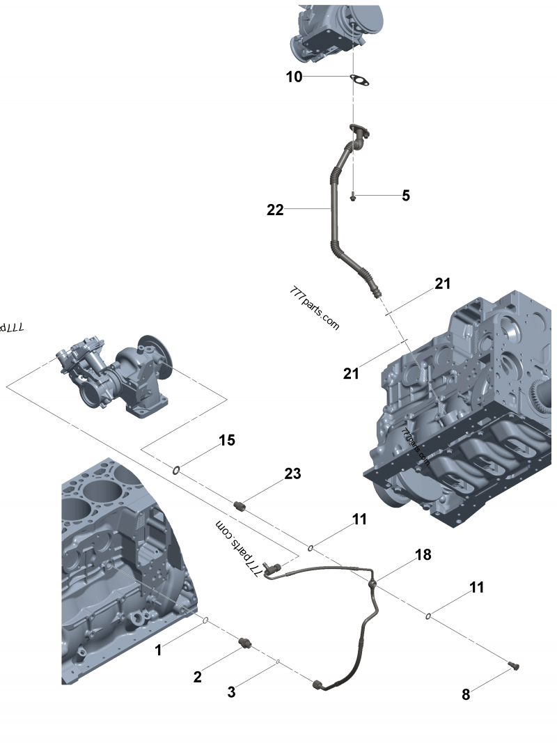 3682414 Banjo connector screw - Cummins spare part