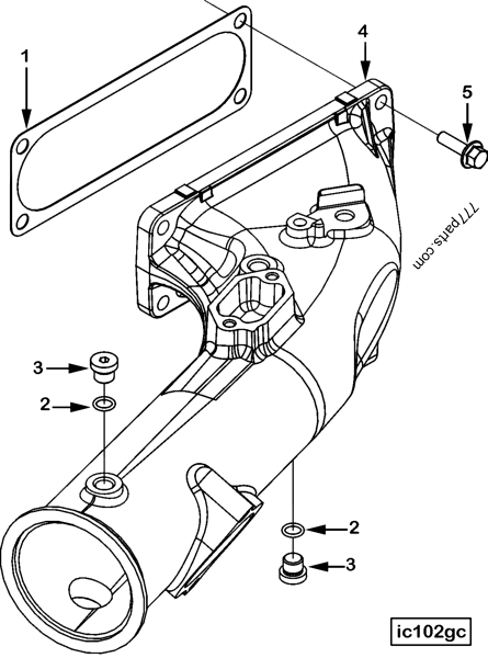 3684429 Air intake connection - Cummins spare part