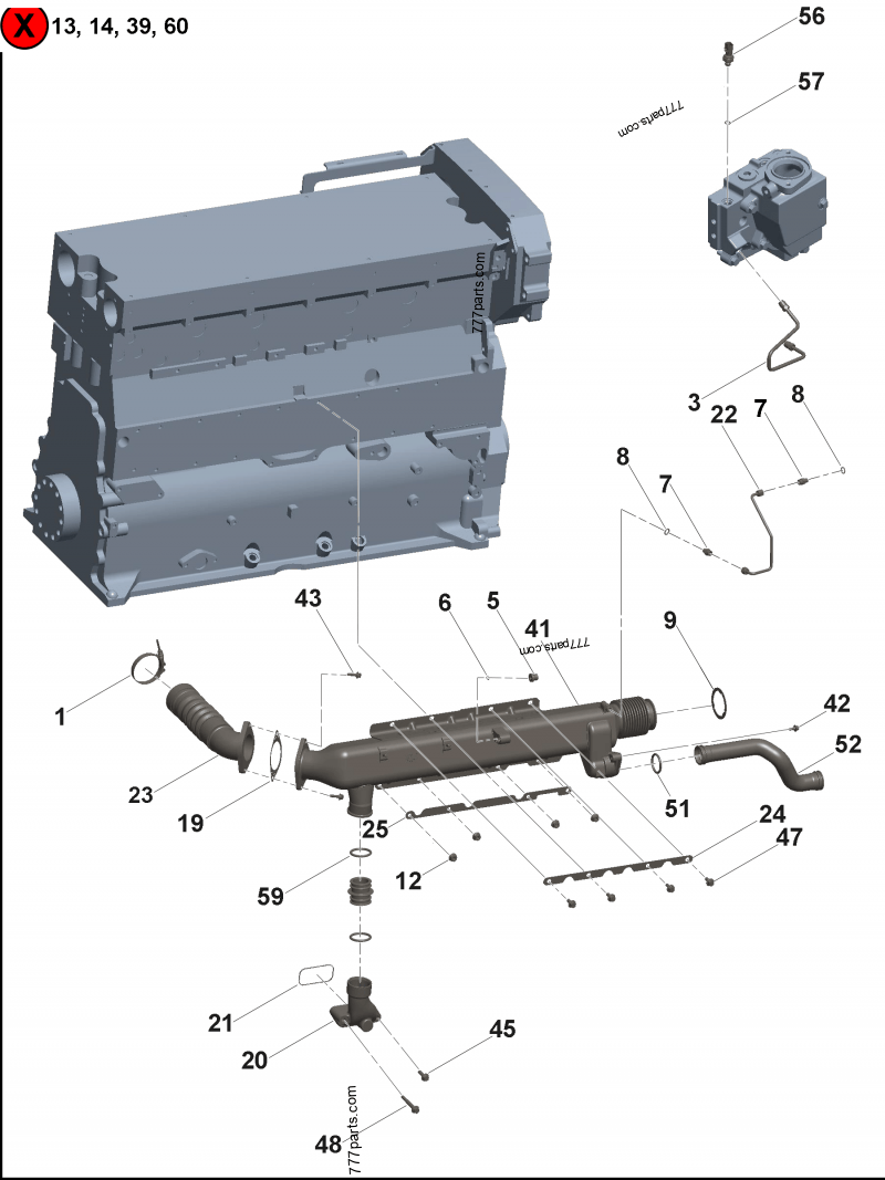 ちゅうたまる 3684490 Pressure sensing tube - Cummins spare part
