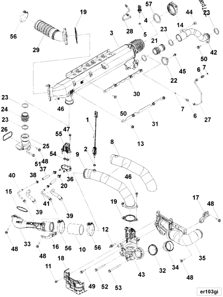 ちゅうたまる 3684490 Pressure sensing tube - Cummins spare part