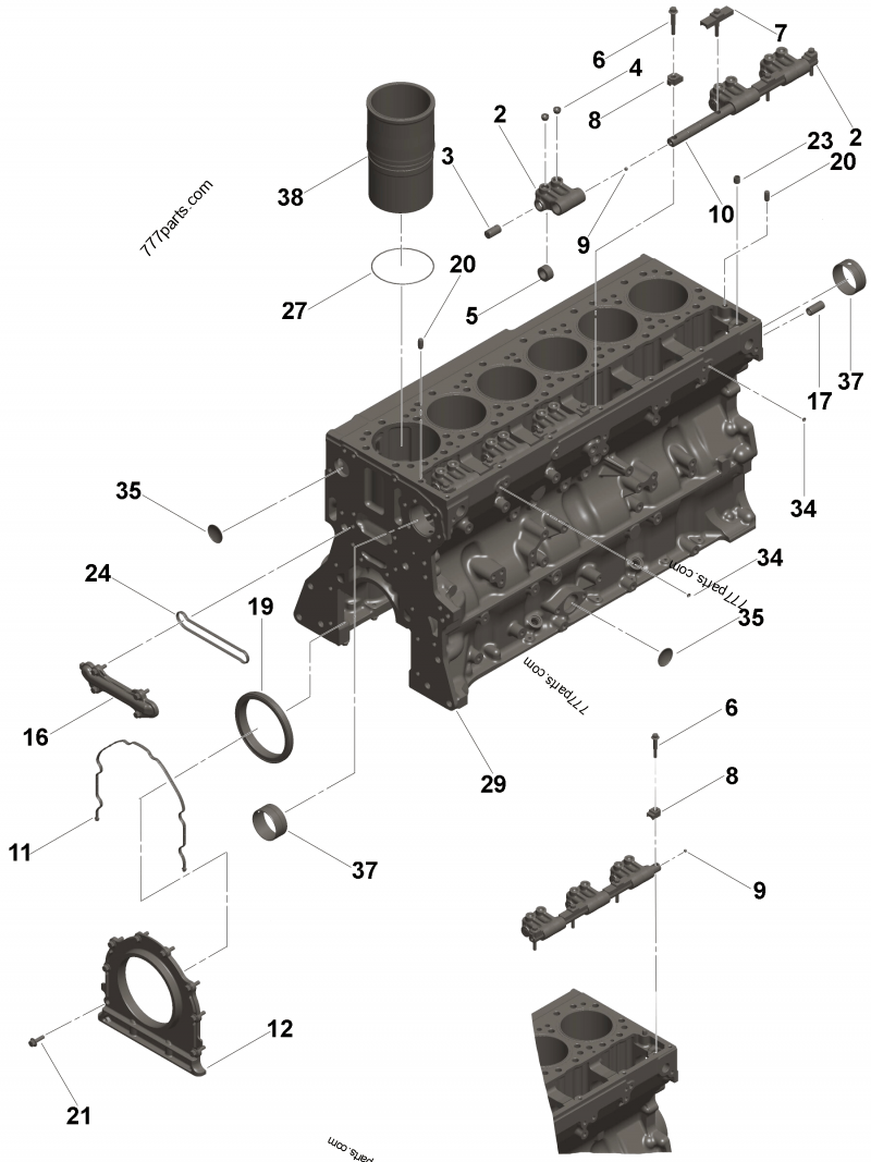 3685173 Oil seal - Cummins spare part | 777parts.com