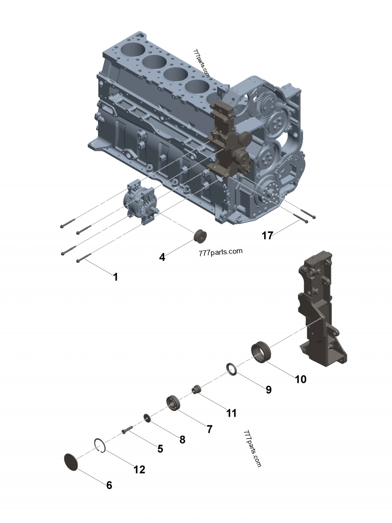 3686055 Idler pulley - Cummins spare part | 777parts.com
