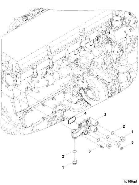 3686246 Water transfer connection - Cummins spare part