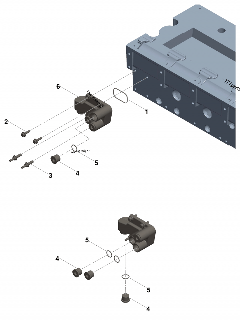 3686246 Water transfer connection - Cummins spare part