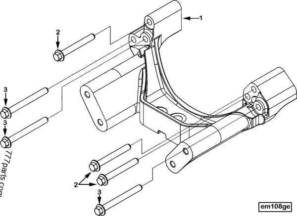 3686801 Front engine support - Cummins spare part | 777parts.com