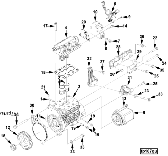 3686878 Fuel pump support - Cummins spare part | 777parts.com