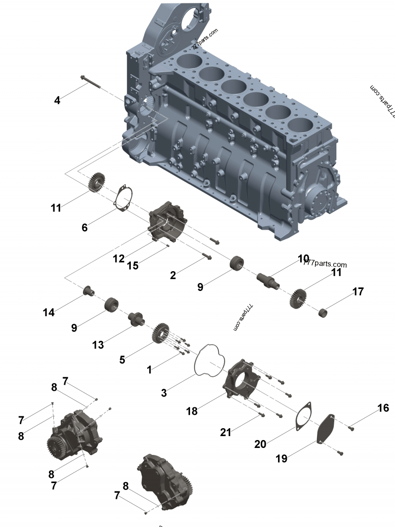 3687907 Accessory drive support gasket - Cummins spare part 