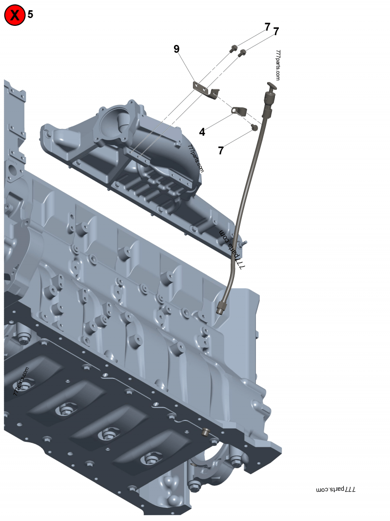 CMMダックスとハシゴの二点 3688460 Dipstick - Cummins spare part | 777parts.com