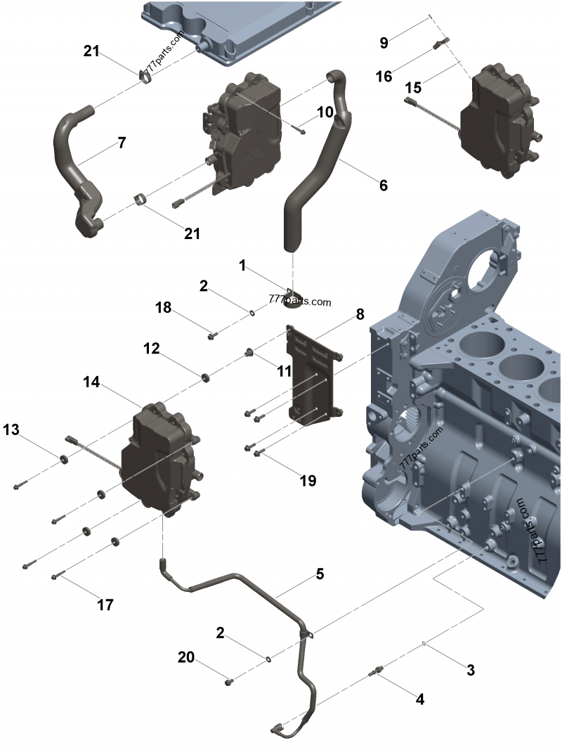 3688597 Molded hose - Cummins spare part | 777parts.com