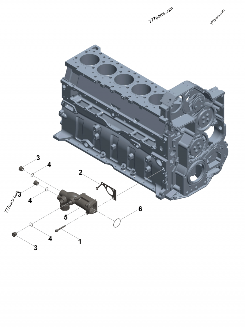 INI 24枚 3689054 Water inlet connection - Cummins spare part