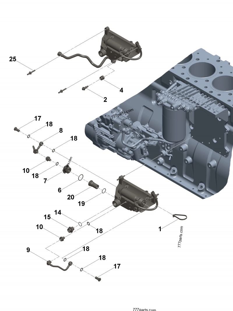 3689229 Transfer pump bracket - Cummins spare part
