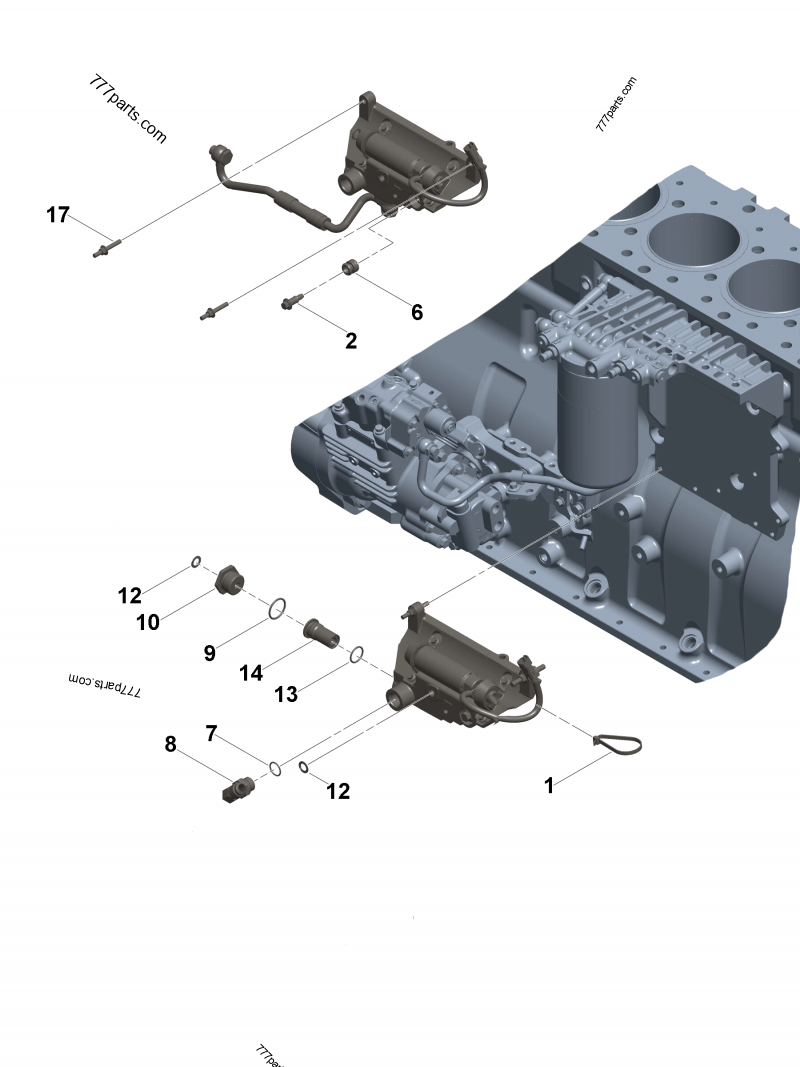 3689229 Transfer pump bracket - Cummins spare part