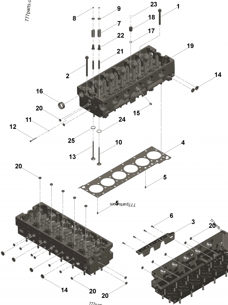 確認 専用 3689567 Cylinder head gasket - Cummins spare part | 777parts.com
