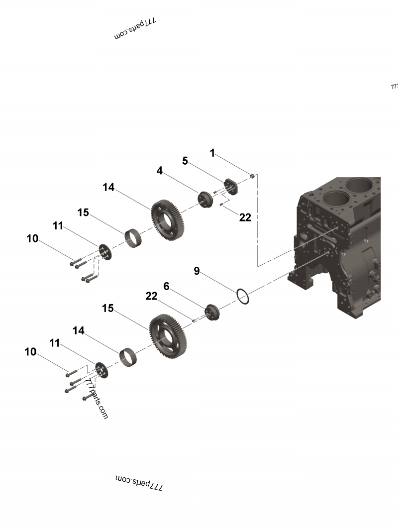 3689620 Idler gear - Cummins spare part | 777parts.com