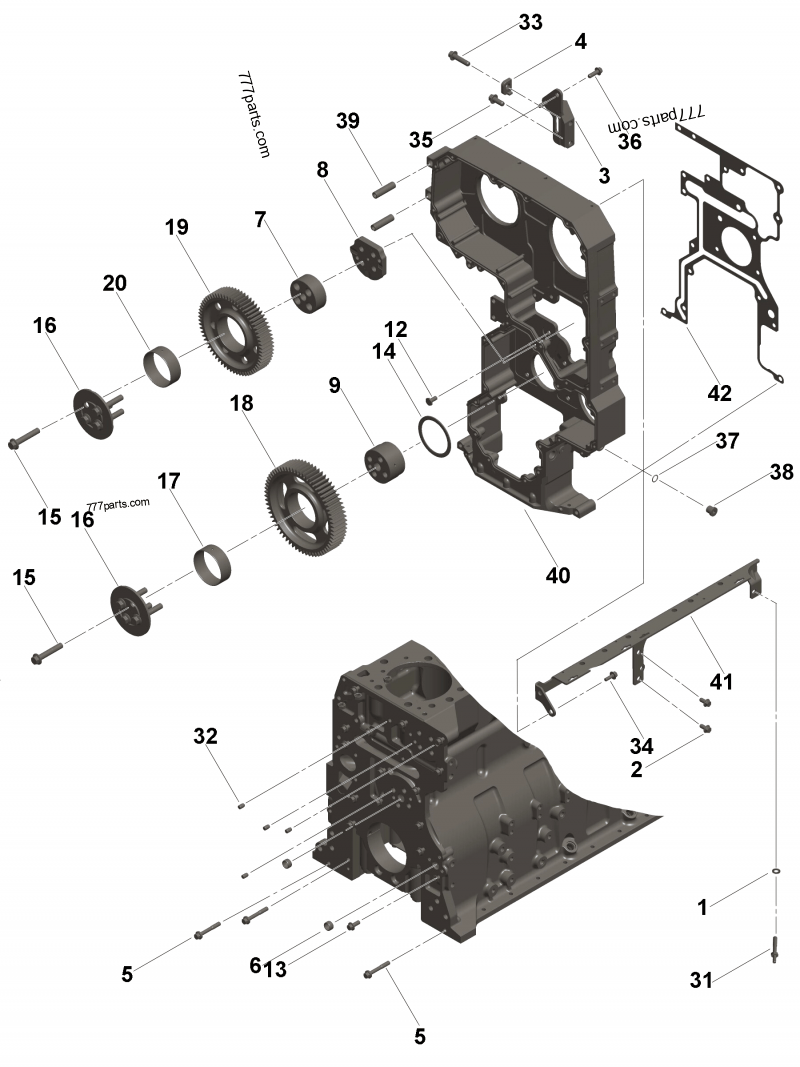 部分 Cylinder Block - Engines Cummins ISX CM871 E (D103006BB35