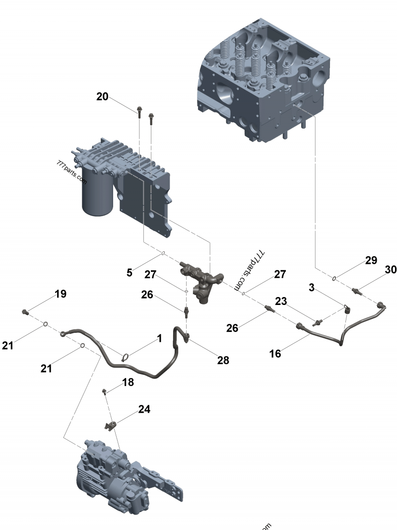 3691155 Fuel manifold - Cummins spare part | 777parts.com