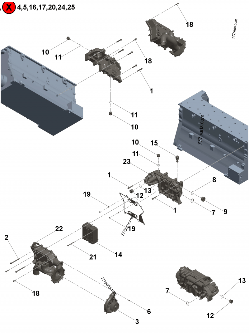 3692476 Cooler core - Cummins spare part | 777parts.com