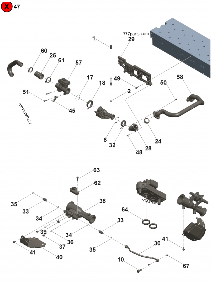 3693406 Water bypass tube - Cummins spare part | 777parts.com 