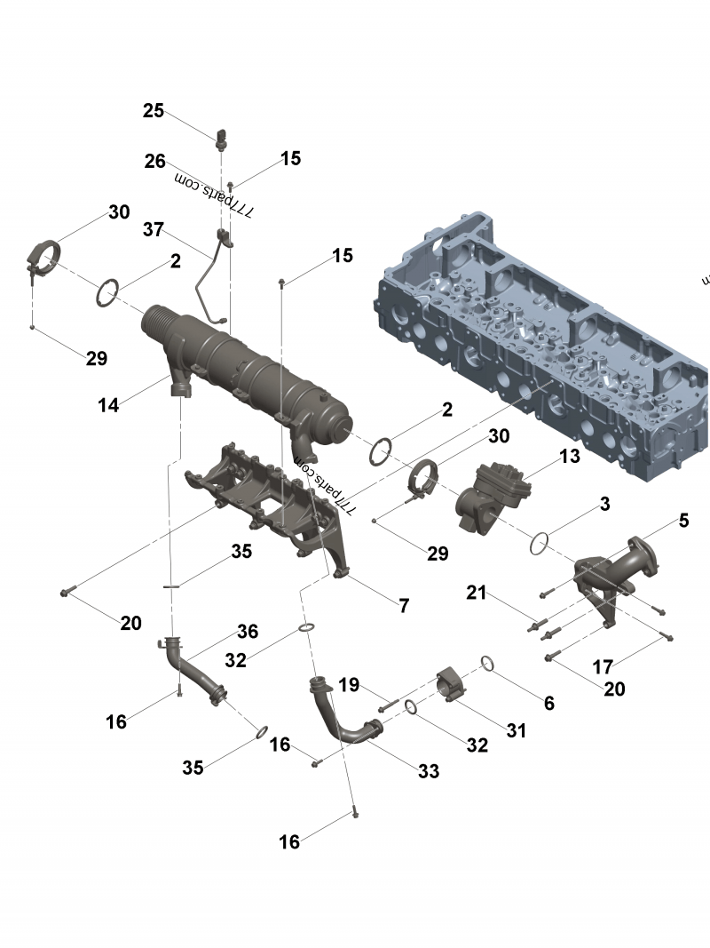 3694910 O ring seal - Cummins spare part | 777parts.com