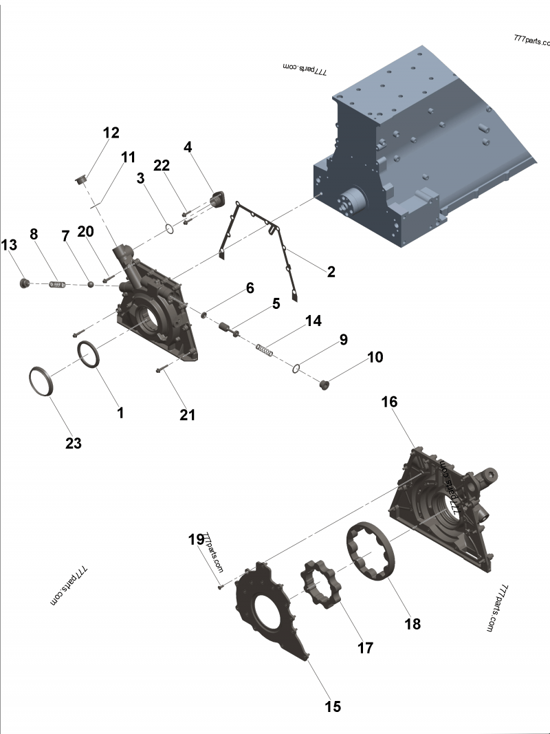 3696434 Lubricating oil pump gasket - Cummins spare part  