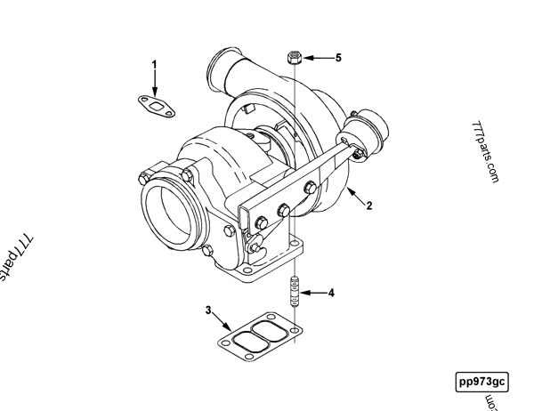 3800379 Heat exchanger40 turbocharger - Cummins spare part | 777parts.com