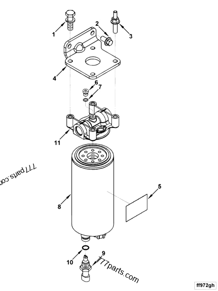 3800394 Fuel water separator kit - Cummins spare part | 777parts.com