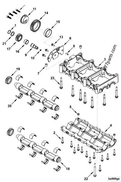 2831304 Balancer housing - Cummins spare part | 777parts.com