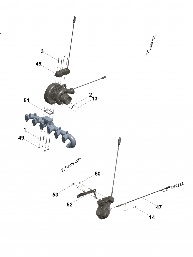 2834896 Turbocharger actuator lever - Cummins spare part  
