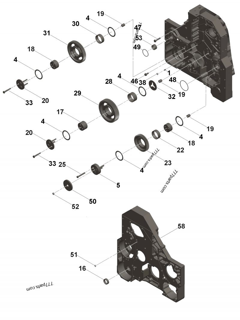 3820946 Rectangular ring seal - Cummins spare part