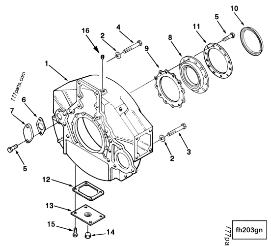 3821684 Flywheel housing - Cummins spare part | 777parts.com 