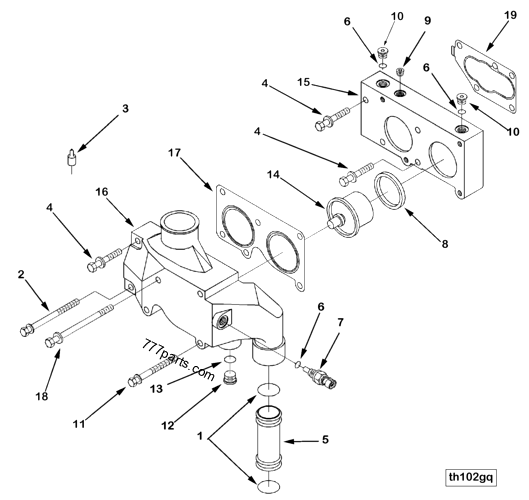 3865236 Thermostat housing cover gasket - Cummins spare part